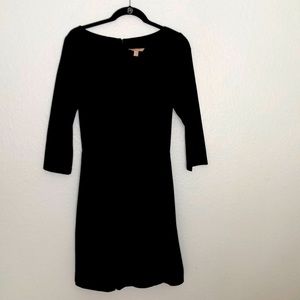 Banana Republic 3/4 Sleeve Black Dress